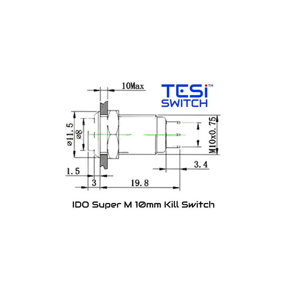 10MM MOMENTARY KILL SWITCH