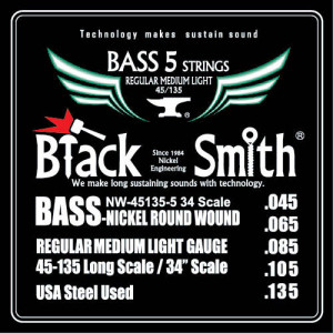 BLACKSMITH BASS 5 STRINGS 0.45-0.135 34" SCALE STANDARD