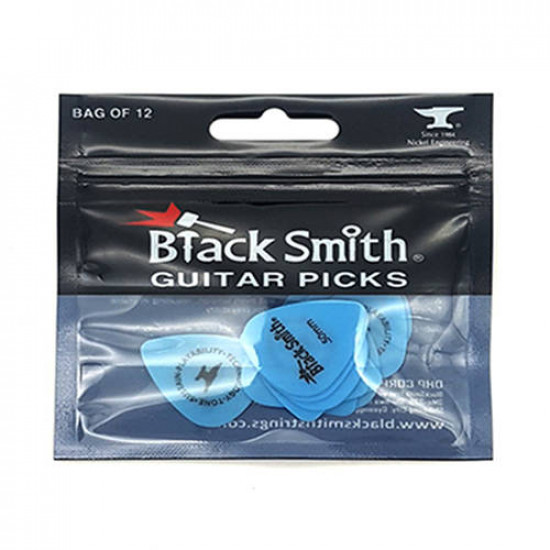 BLACKSMITH STANDARD PICKS 0.50MM - PACK OF 12 BLACKSMITH STANDARD PICKS 0.50MM - PACK OF 12
