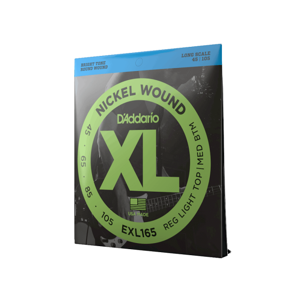 D'ADDARIO XL 45-105 REGULAR LIGHT TOP / MEDIUM BOTTOM LONG SCALE BASS STRINGS D'ADDARIO XL 45-105 REGULAR LIGHT TOP / MEDIUM BOTTOM LONG SCALE BASS STRINGS