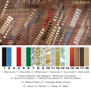 CROWN/TRAPEZOID INLAY SET - CUSTOM CUT