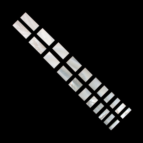 SPLIT BLOCK INLAYS - FRESHWATER SHELL MOP SPLIT BLOCK INLAYS - FRESHWATER SHELL MOP