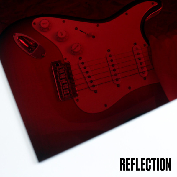 RED MIRROR 1-PLY PICKGUARD BLANK