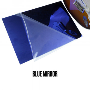 BLUE MIRROR 1-PLY PICKGUARD BLANK