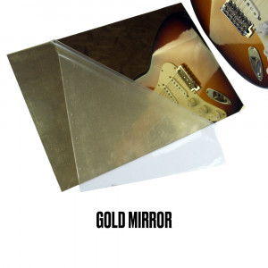 GOLD MIRROR 1-PLY PICKGUARD BLANK