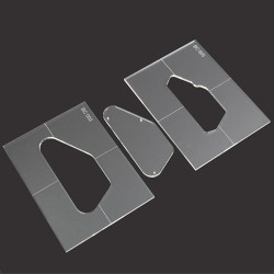 ACRYLIC GENERIC BACKPLATES TEMPLATES FOR MODEL BC003