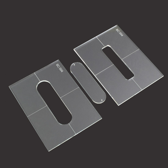 ACRYLIC GENERIC BACKPLATES TEMPLATES FOR MODEL BC004