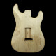 STRAT STYLE BODY RED ALDER - 3 PIECE - LEFT HANDED - UNSANDED & UNFINISHED #1 STRAT STYLE BODY RED ALDER - 3 PIECE - LEFT HANDED - UNSANDED & UNFINISHED #1