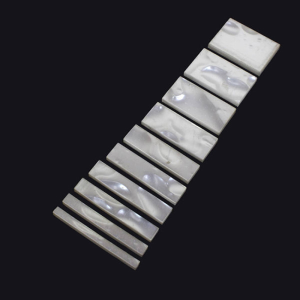 SET OF BLOCK INLAYS FOR J BASS STYLE NECKS - PEARLOID