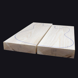AMERICAN ASH BLANKS SET OF 2 FOR BASS