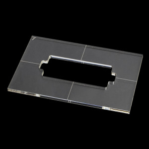 ACRYLIC HUMBUCKER 7 STRINGS ROUTER TEMPLATE WITHOUT MOUNTING RINGS #2