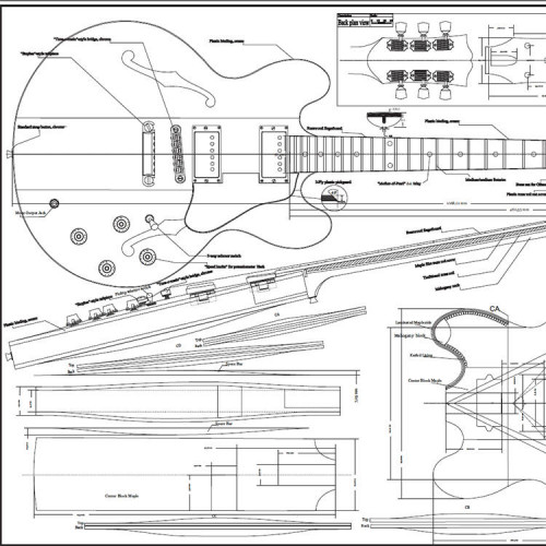 GUITAR AND BASS PLANS - PRECISION BASS