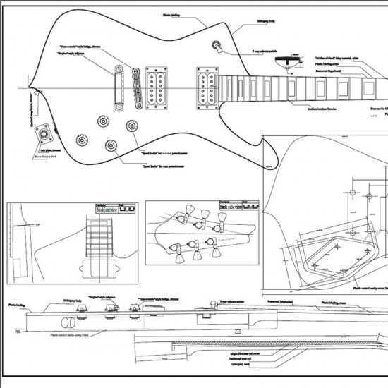 GUITAR AND BASS PLANS - IBANEZ ICEMAN