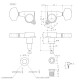 GOTOH SG381-01 L3+R3 TUNERS - GOLD