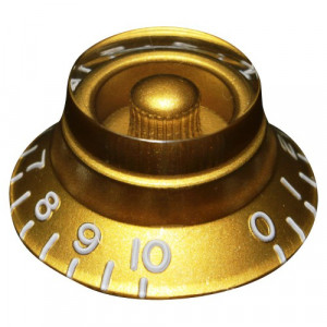 TOP HAT KNOB GOLD - INCH SIZE