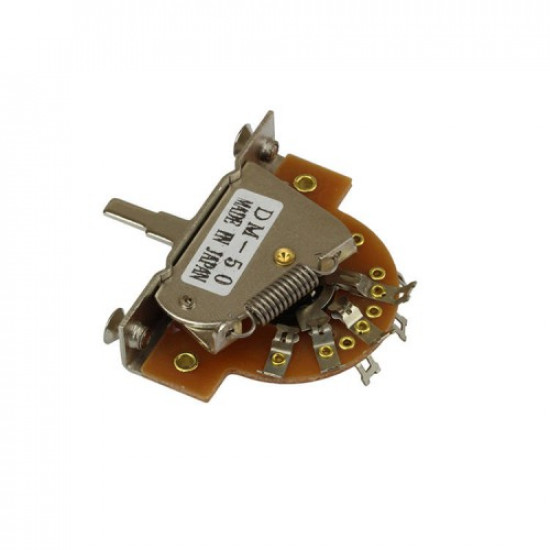 HOSCO TRADITIONAL 5 WAY LEVER SWITCH NICKEL PLATED CONTACTS HOSCO TRADITIONAL 5 WAY LEVER SWITCH NICKEL PLATED CONTACTS