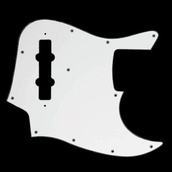 HOSCO J-BASS 3-PLY WHITE PICKGUARD HOSCO J-BASS 3-PLY WHITE PICKGUARD
