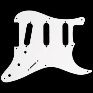 HOSCO STRAT 1-PLY WHITE PICKGUARD