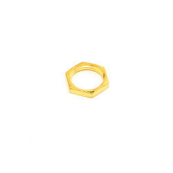 METRIC METAL HEX NUT FOR TOGGLE SWITCH - GOLD