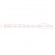 BLOCK INLAYS AND 34" BASS FRET SCALE TEMPLATE - STAINLESS STEEL