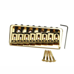 8 STRING HARDTAIL BRIDGE HIPSHOT STYLE GOLD