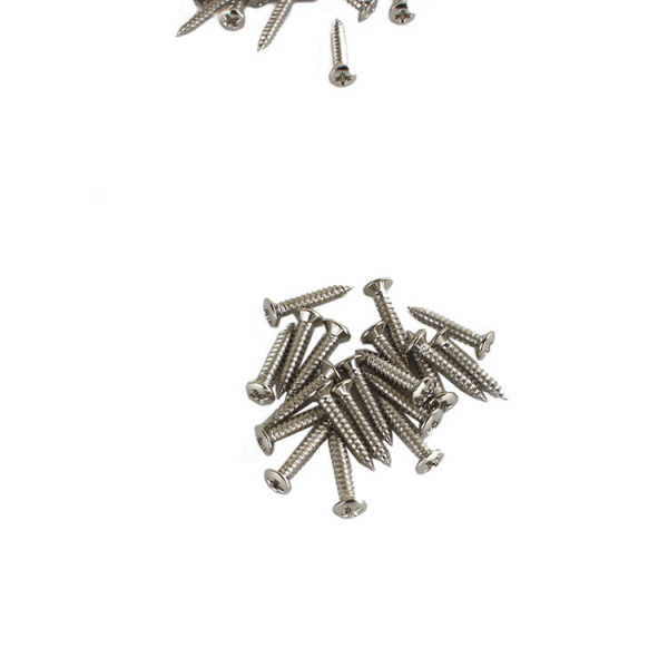 SET OF 20 CHROME GENERAL PURPOSE SCREWS - 18x2.5MM