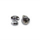 STRAP PIN BUTTON CHROME #1 - PAIR