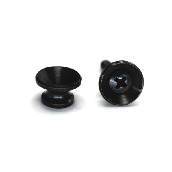 STRAP PIN BUTTON BLACK #2 - PAIR