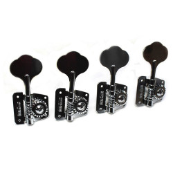 WILKINSON WJBL-200 CHROME BASS TUNERS 4 IN LINE