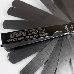 IMPERIAL FEELER GAUGE (26PCS WITH ROUNDED TIPS)
