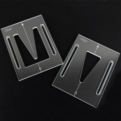 ACOUSTIC DOVETAIL TENON NECK JOINT ROUTING TEMPLATE - CNC CUT ACRYLIC