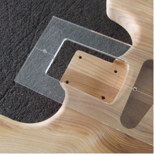 ACRYLIC NECK JOINT ROUTER TEMPLATE FOR F GUITARS