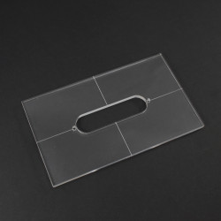 ACRYLIC S SINGLE COIL PICKGUARD CUTOUT ROUTER TEMPLATE