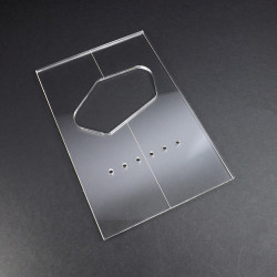 ACRYLIC SINGLE COIL BRIDGE TELE ROUTER TEMPLATE