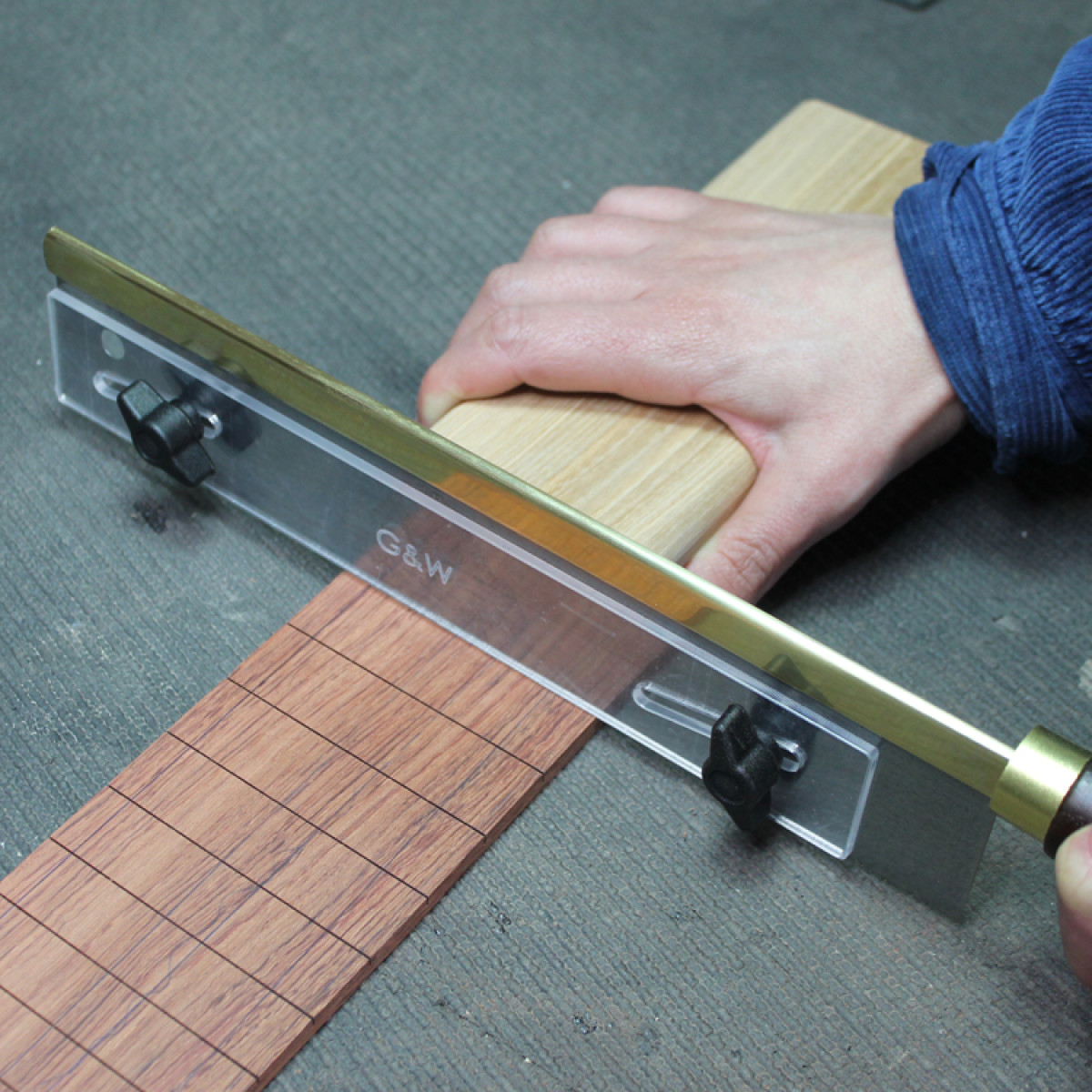 GUITAR FRET SAW WITH SLOT DEPTH GAUGE