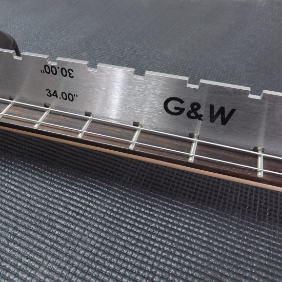 DUAL NOTCHED GUITAR STRAIGHT EDGE FOR BASS 30.00"/34.00"