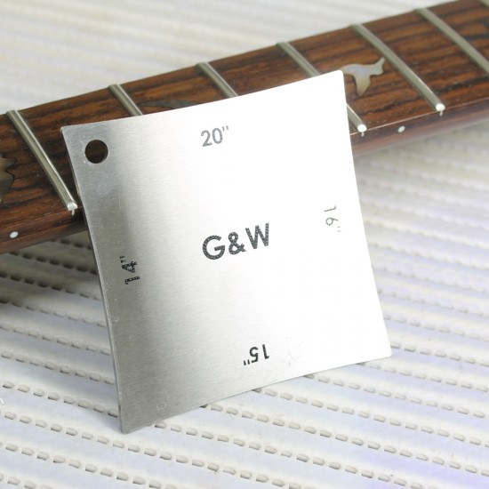 SET OF LUTHIER RADIUS GAUGE #1 AND #2 - STAINLESS STEEL SET OF LUTHIER RADIUS GAUGE #1 AND #2 - STAINLESS STEEL