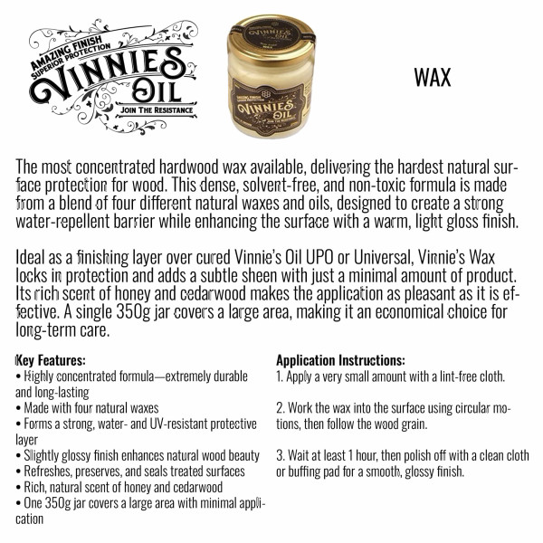 VINNIE'S OIL FINISHING SERIES