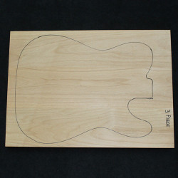 RED ALDER 3-PIECE BODY BLANK 