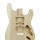 STRAT HSH BODY AMERICAN ASH - 3 PIECE - UNSANDED & UNFINISHED - #1 STRAT HSH BODY AMERICAN ASH - 3 PIECE - UNSANDED & UNFINISHED - #1