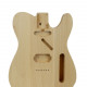 TELE HUMB BODY RED ALDER - 3 PIECE - UNSANDED & UNFINISHED - #11
