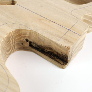 T-STYLE THINLINE BODY -AMERICAN ASH - 3 PIECE - UNFINISHED