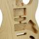 STRAT HSH BODY RED ALDER - 4 PIECE - UNSANDED & UNFINISHED - #6