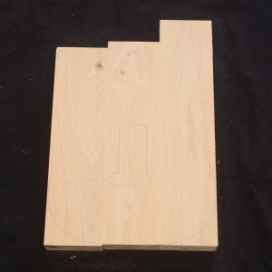 3-PIECE AMERICAN RED ALDER BODY BLANK FOR STRAT #11