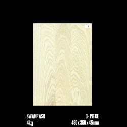 SWAMP ASH 3-PIECE SELECTED BODY BLANK #13