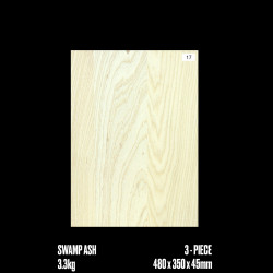 SWAMP ASH 3-PIECE SELECTED BODY BLANK #17