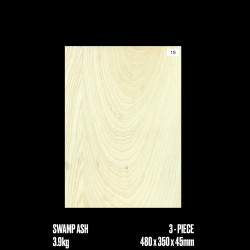 SWAMP ASH 3-PIECE SELECTED BODY BLANK #19